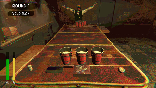 Screenshot of Cup Or Die gameplay showing in-action mechanics