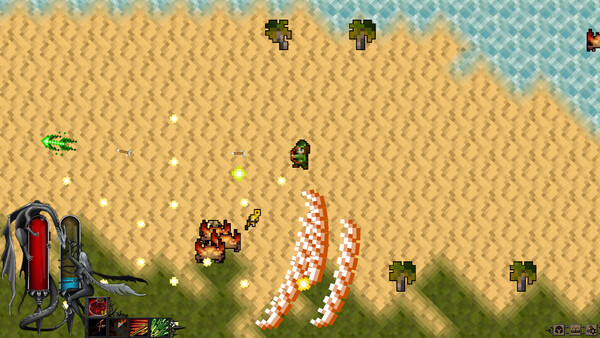 Screenshot of Ash Dawn gameplay showing in-action mechanics