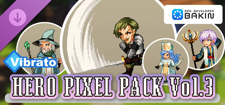 RPG Developer Bakin Vibrato HERO PIXEL PACK Vol.3 banner image
