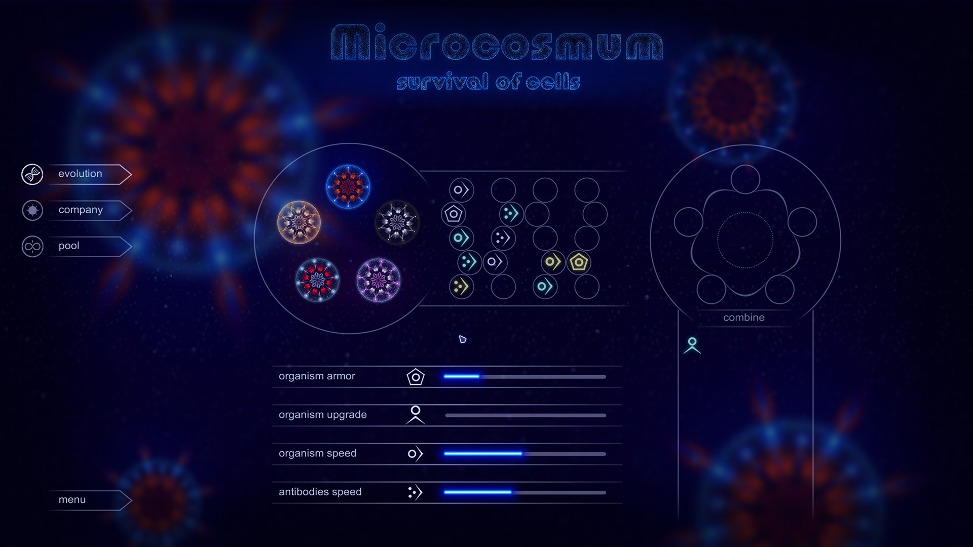 Microcosmum: survival of cells - Colors for organisms Featured Screenshot #1