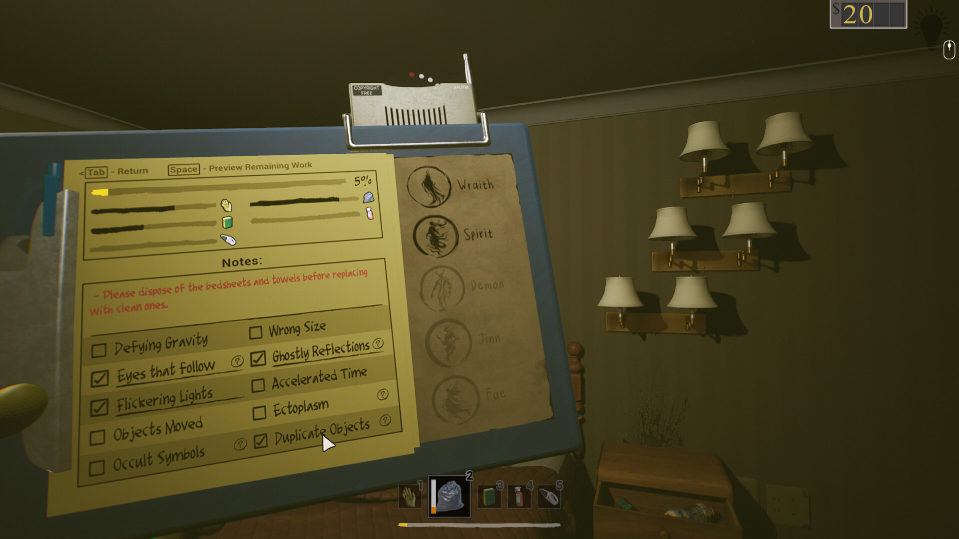 Anomalous Cleaning Detail