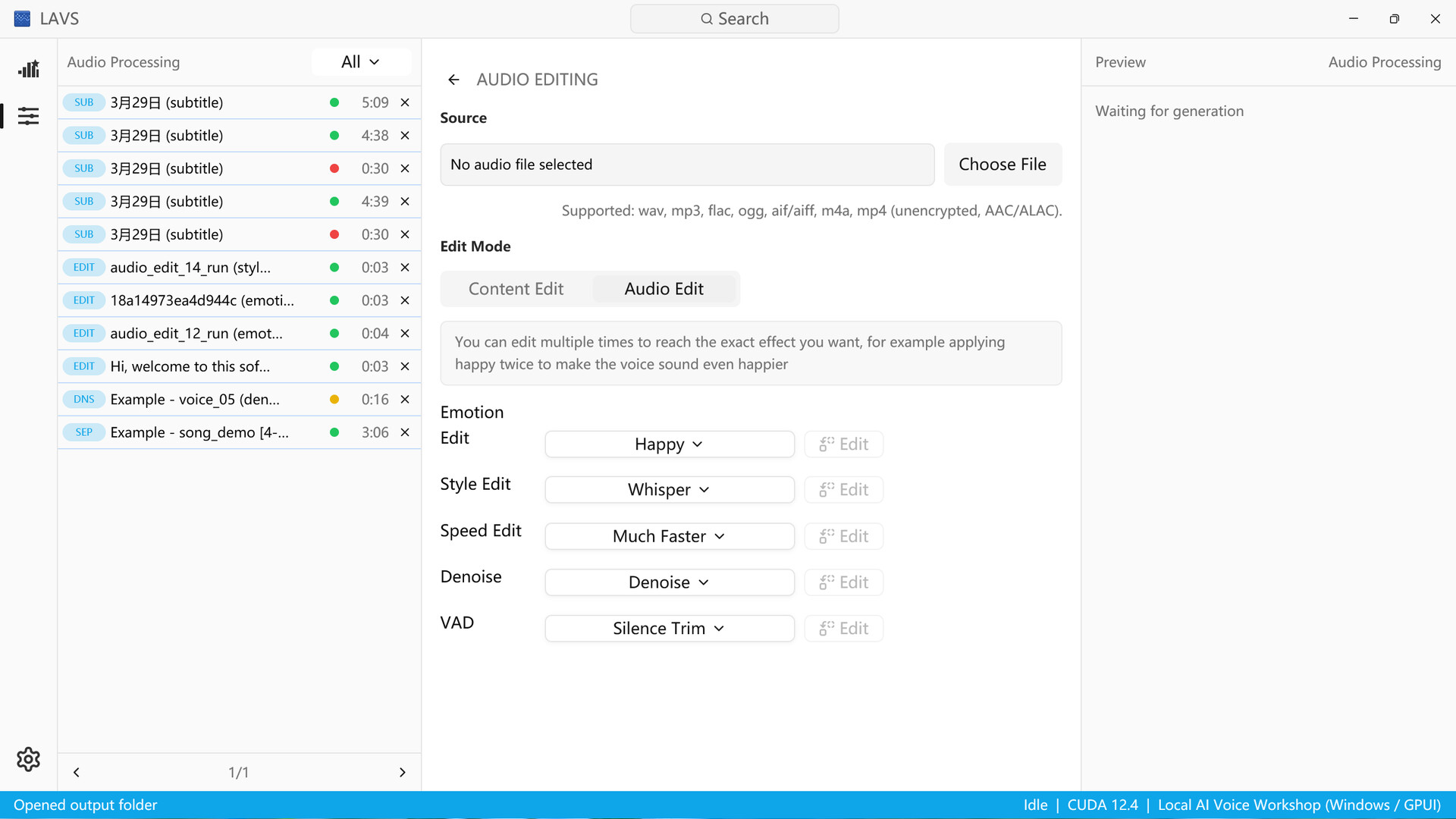 Local AI Voice Workshop screenshot 5