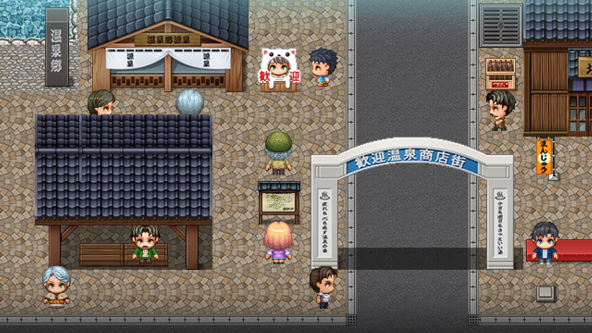 RPG Maker MZ - SERIALGAMES Japan travel spots ONSENTown SET Featured Screenshot #1