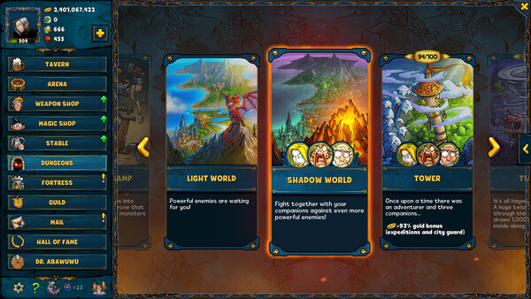 Shakes and Fidget screenshot