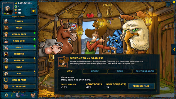 Shakes and Fidget screenshot