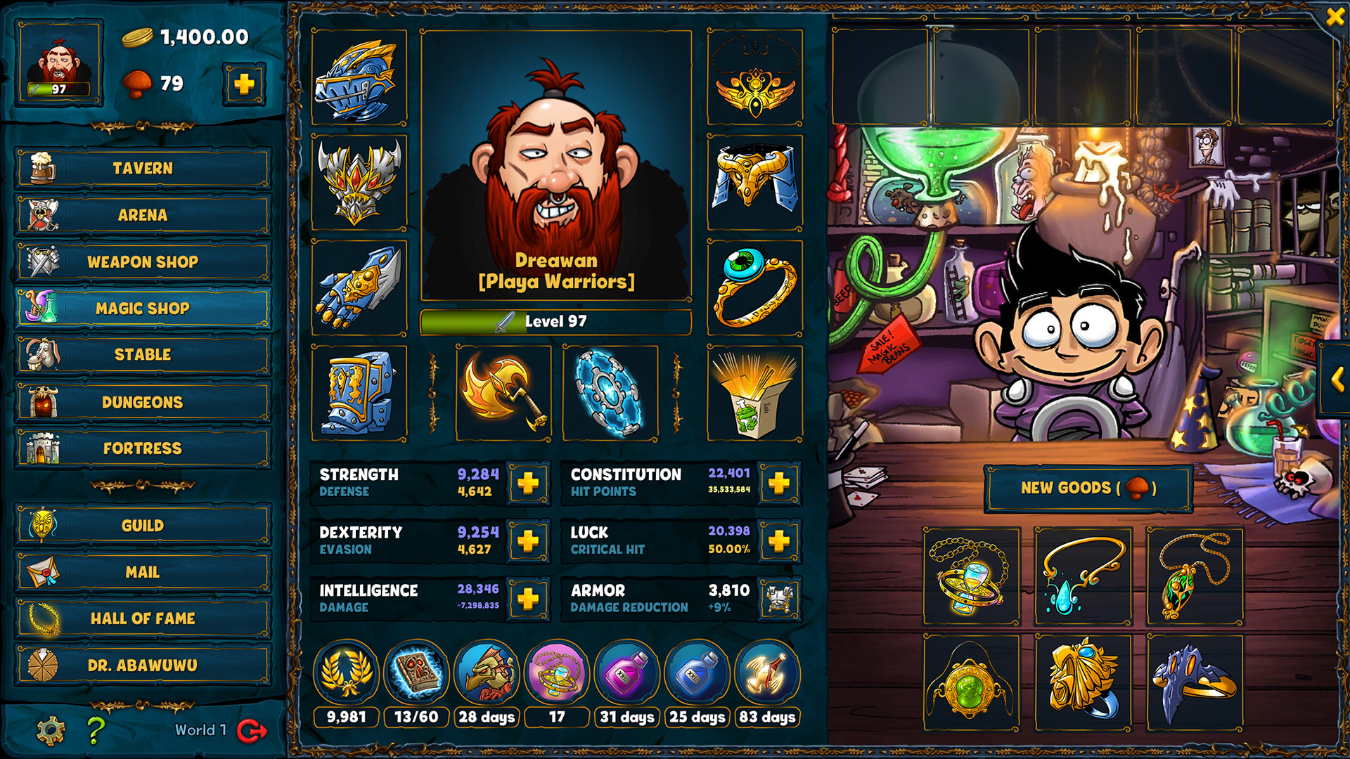 Shakes and Fidget screenshot #3