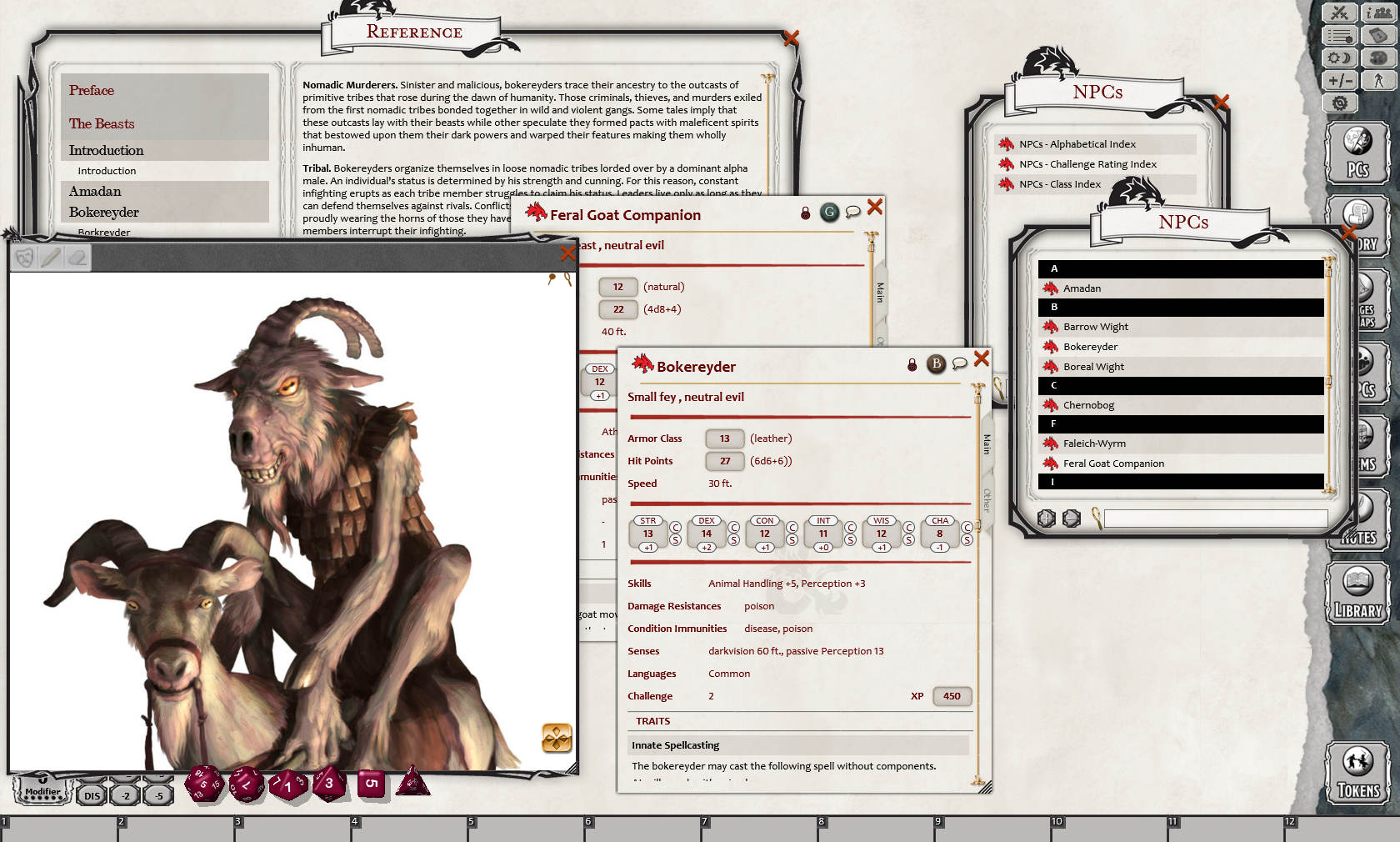 Fantasy Grounds - 5E: Beasts of Legend - Coldwood Codex Featured Screenshot #1