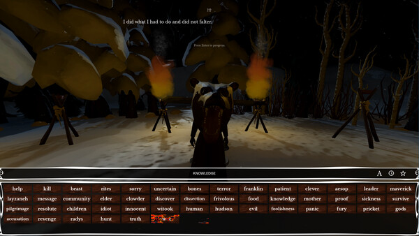 Screenshot of Cannibal Court gameplay showing in-action mechanics