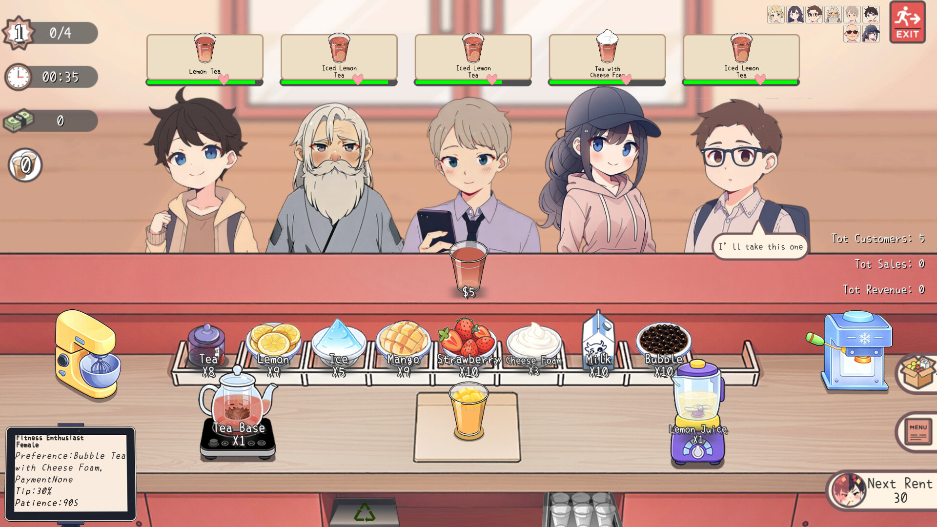 幸运奶茶店 screenshot #7