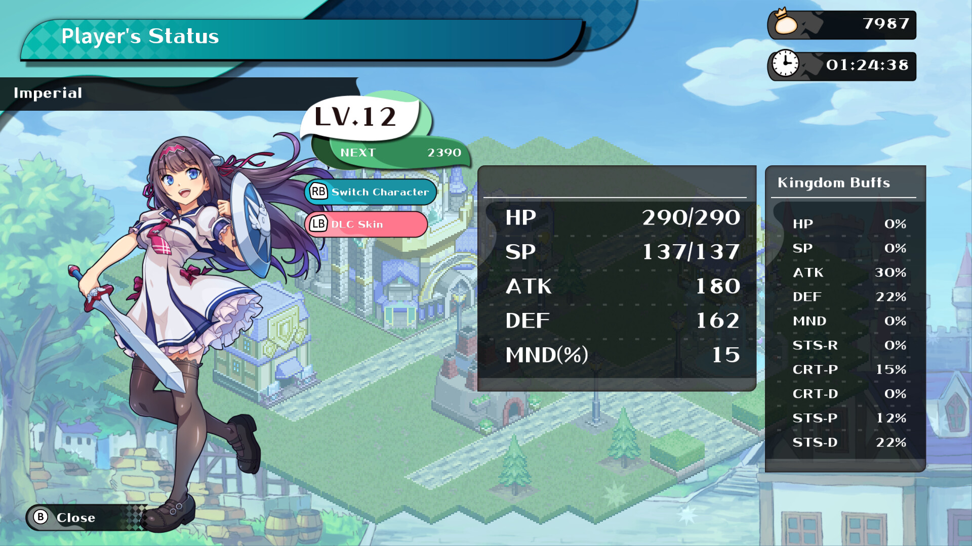 Kingdom's Return - "Gal*Gun: Double Peace" Crossover Character Skin Featured Screenshot #1
