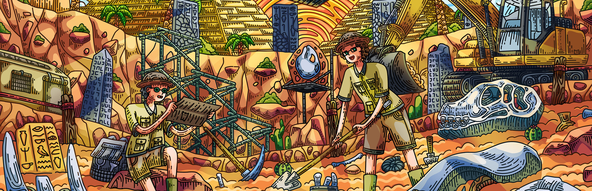 100 Archeology Cats