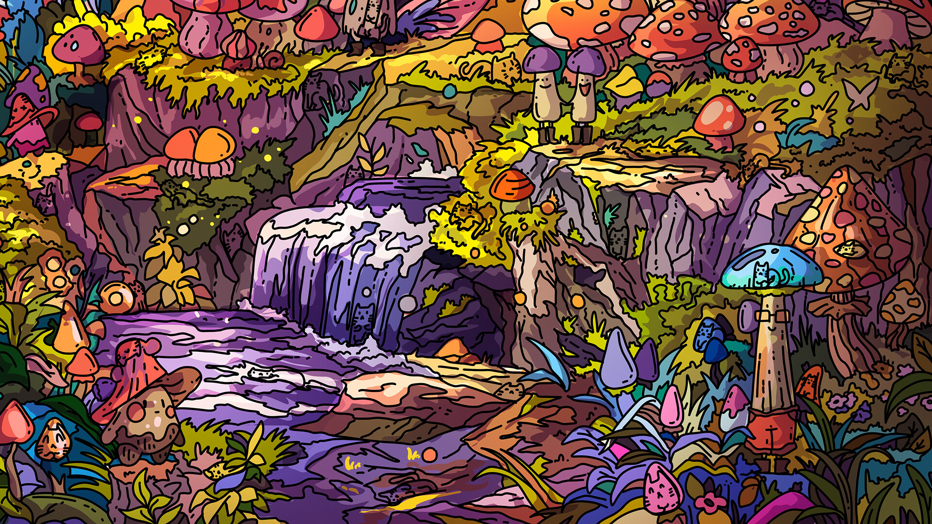 100 Mushroom Cats screenshot #5