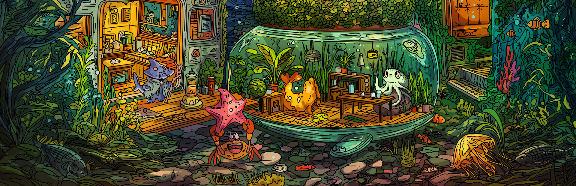 100 Undersea Cats