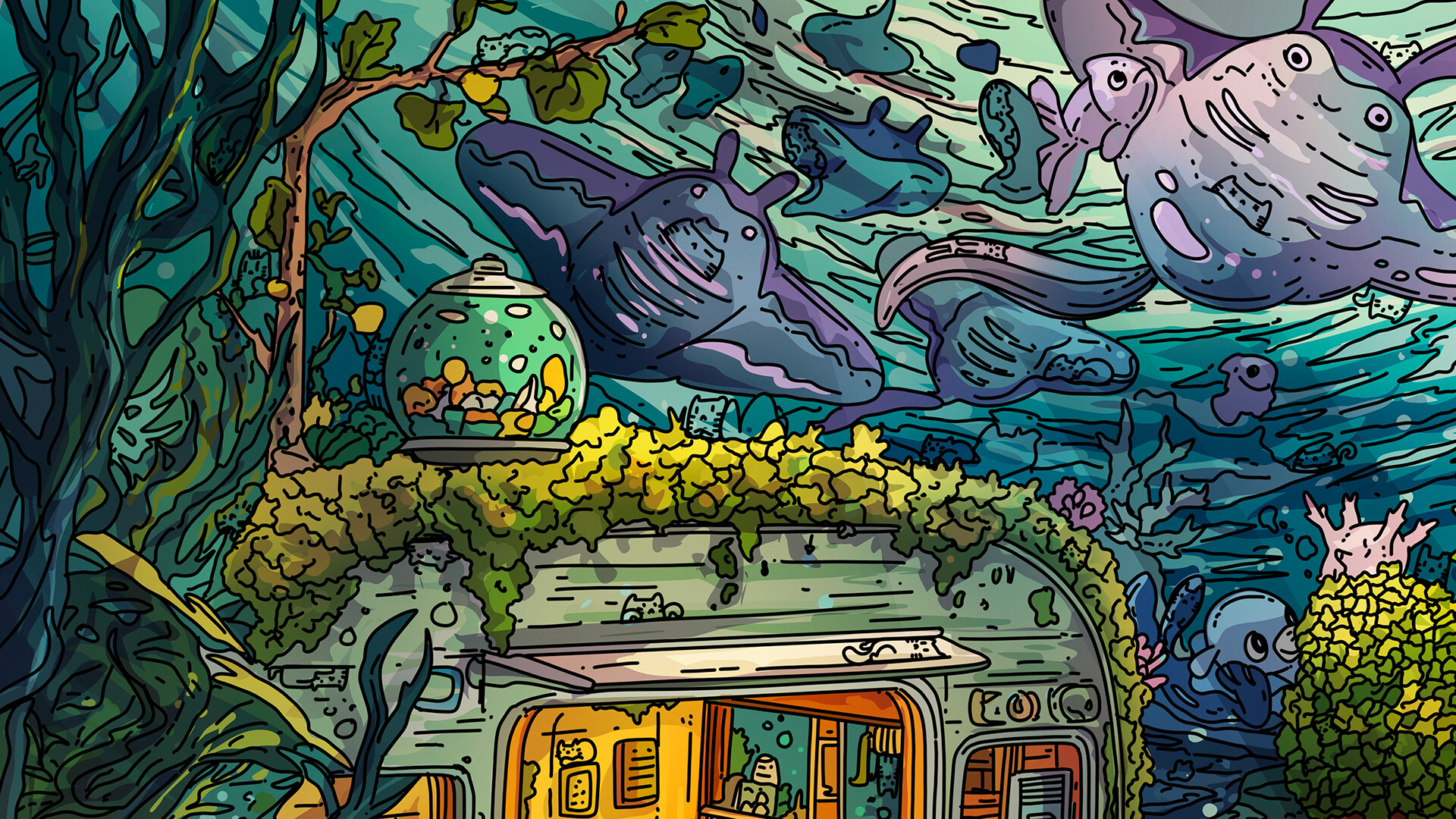 100 Undersea Cats screenshot #4