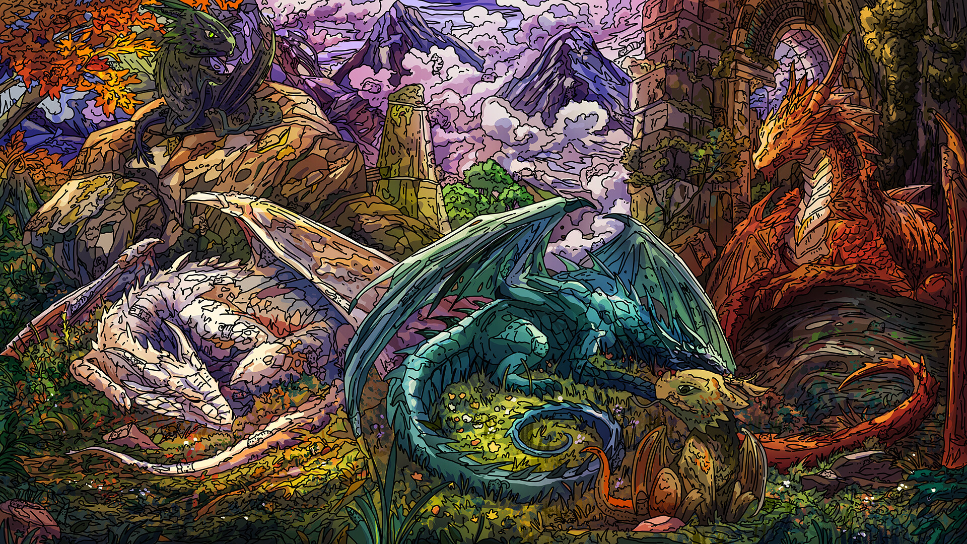 100 Dragon Cats screenshot #1