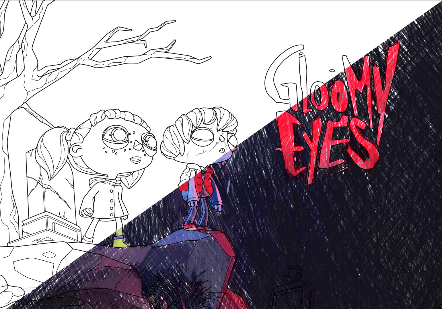 Gloomy Eyes - Coloring Book Featured Screenshot #1