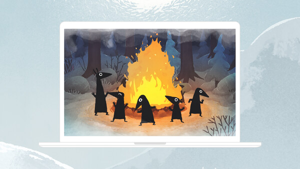 Moomintroll: Winter's Warmth - Screensaver for PC & Mac