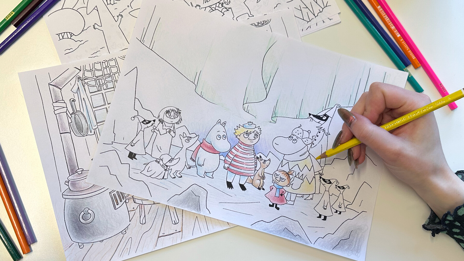 Moomintroll: Winter's Warmth - Digital coloring book Featured Screenshot #1