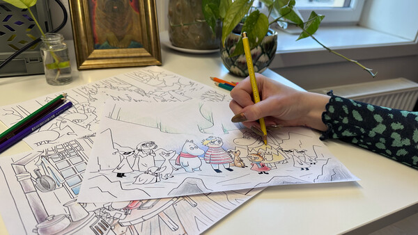 Moomintroll: Winter's Warmth - Digital coloring book