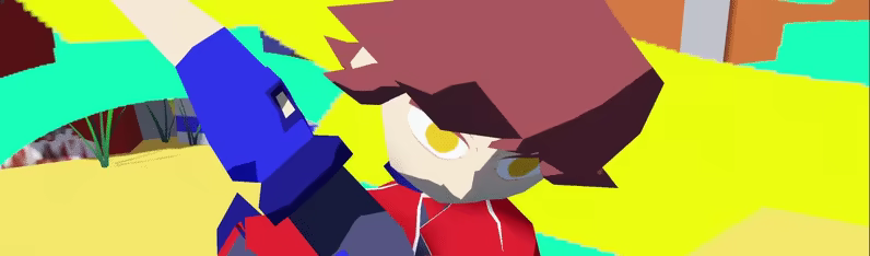 Lance's Overdrive animation. He stretches his arms while the camera is pulling back. The, the camera zooms on his face, Lance is not expressing anger