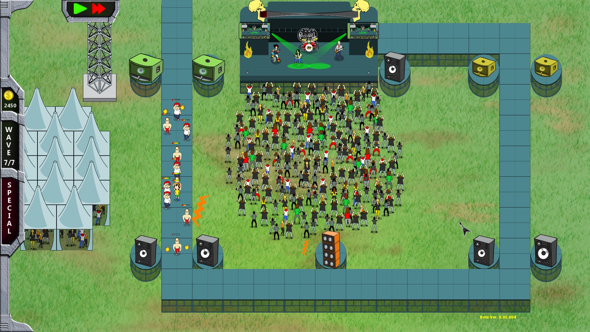 Rock 'N' Roll Defense gameplay screenshot 5