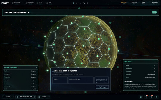 Screenshot of Zenith Expanse gameplay showing in-action mechanics