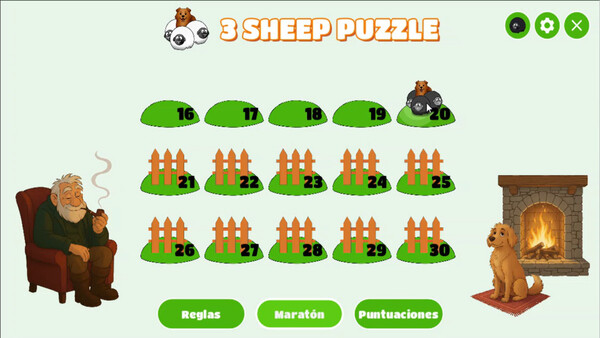 Screenshot 4 of 3 Sheep Puzzle - final gameplay screenshot