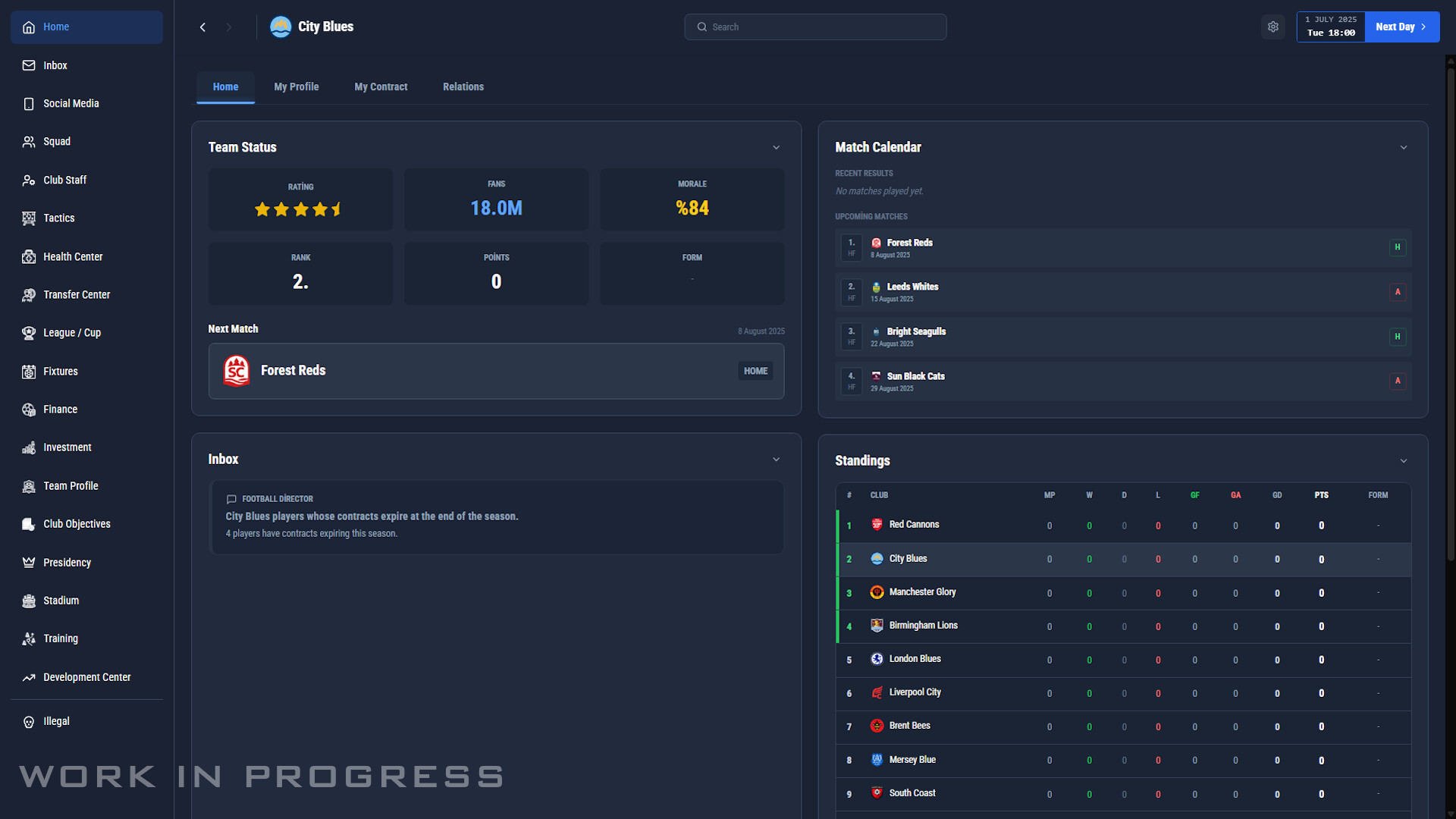 Pro Soccer Manager 27 screenshot #1
