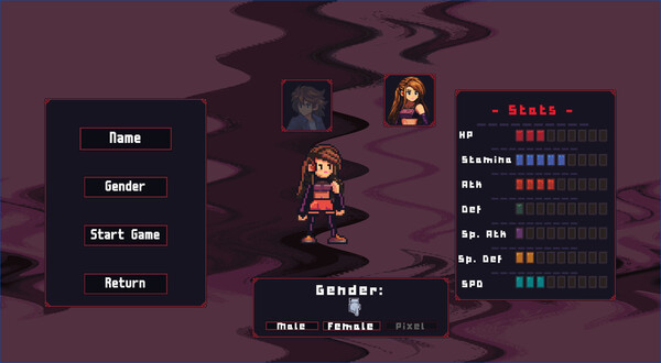 Screenshot of Spirit Mask RPG gameplay showing in-action mechanics