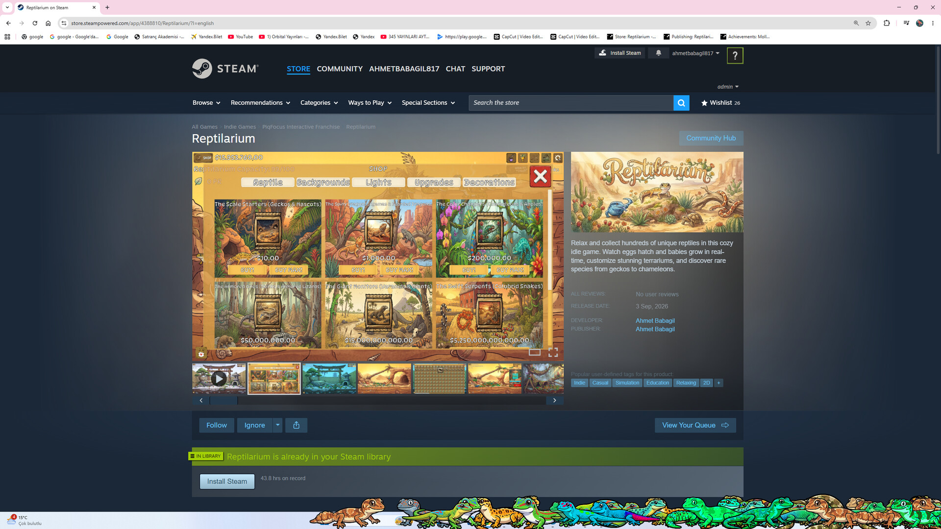 Reptilarium Featured Screenshot #1