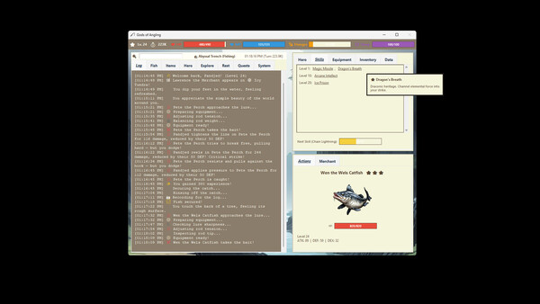 Screenshot of Gods of Angling