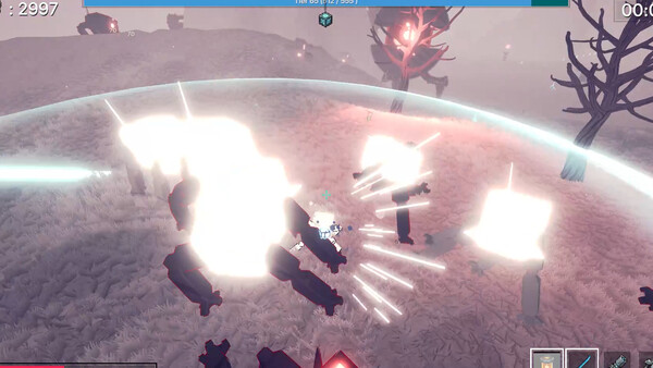 Screenshot of The Only Droid gameplay showing in-action mechanics