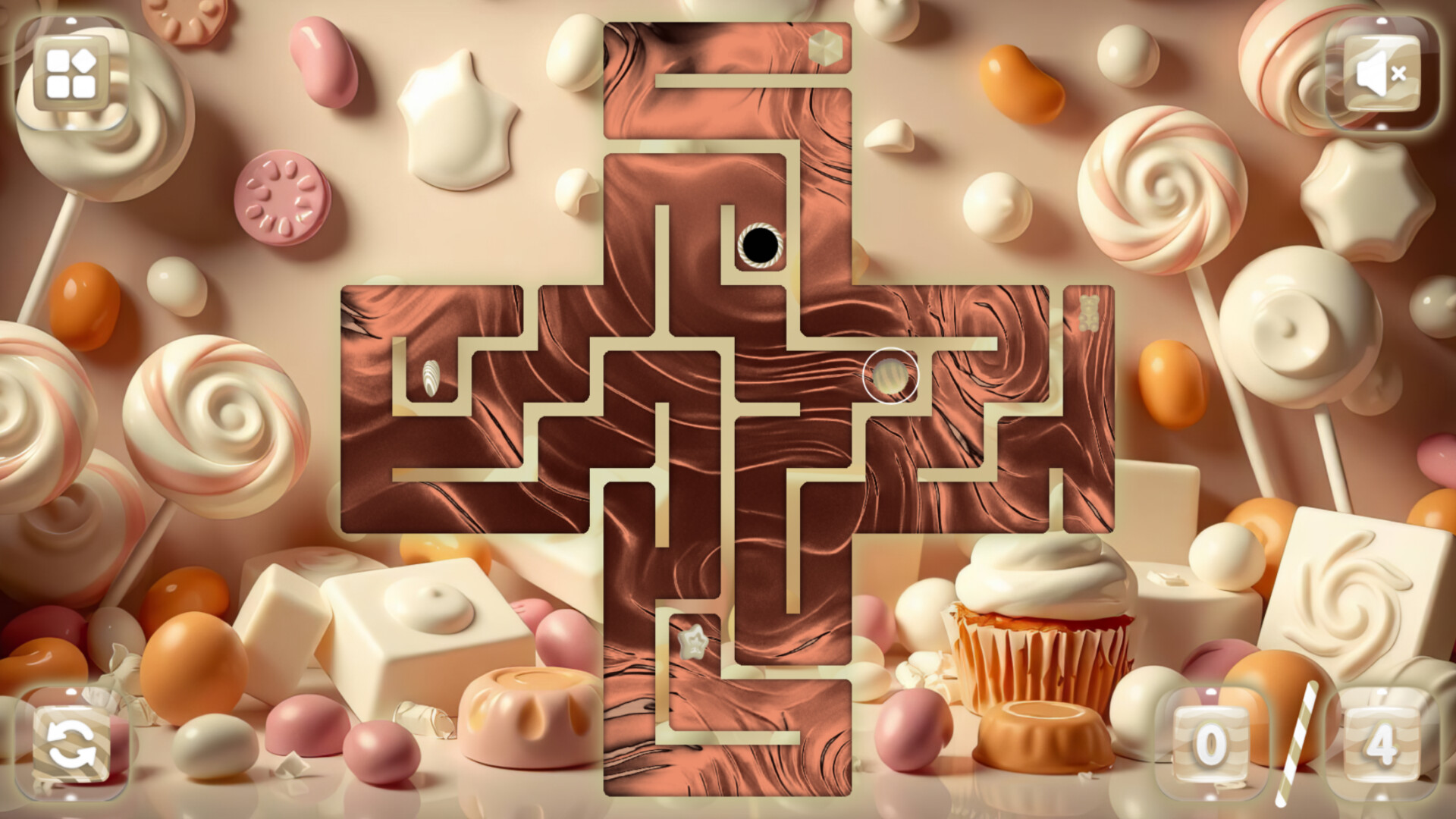 Sweetie Candy Maze: White Chocolate Featured Screenshot #1