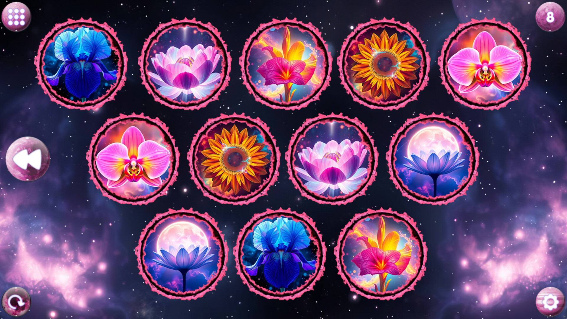 Space Memory: Flowers screenshot #5
