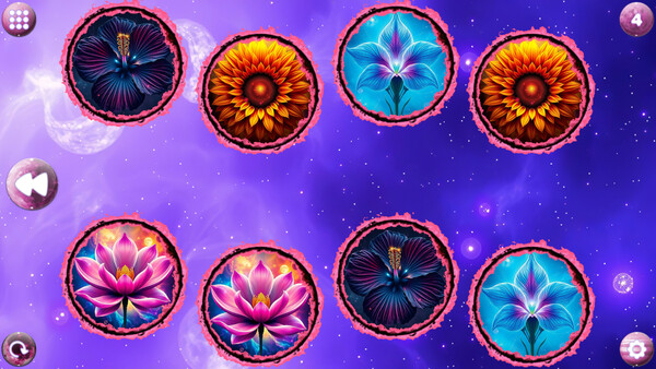 Screenshot 3 of Space Memory: Flowers - more gameplay footage