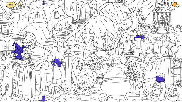 Halloween Filled With Cats game for windows Pc 1