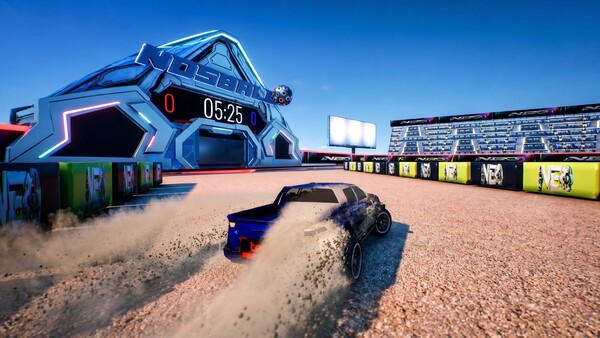 Screenshot of NOSBALL gameplay showing in-action mechanics