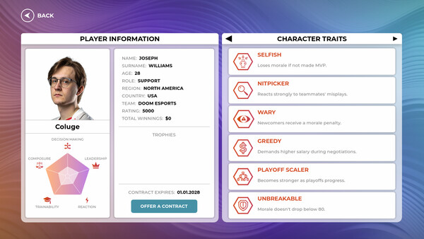 Screenshot 3 of Cybersport Manager - more gameplay footage