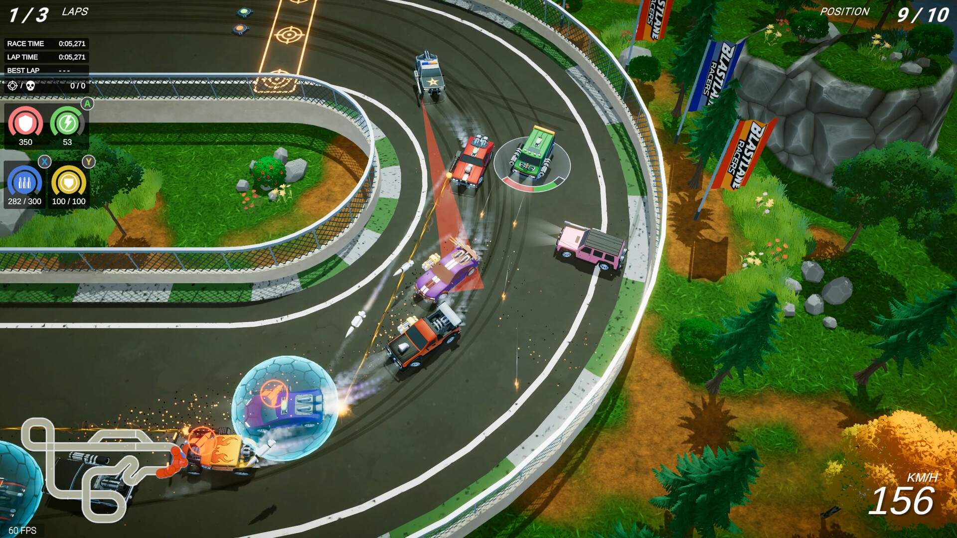 Blastlane Racers screenshot #1
