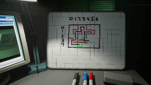 Screenshot of The Dust Between: Observer gameplay showing in-action mechanics