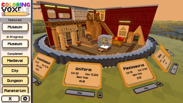 Coloring Voxels - Museum Pack
