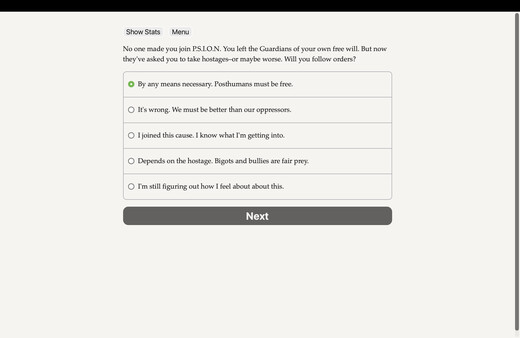Posthuman: Guardians vs PSION