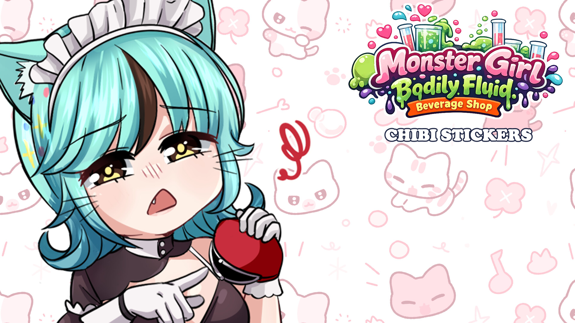 Monster Girl Bodily Fluid Beverage Shop - Chibi Stickers Featured Screenshot #1
