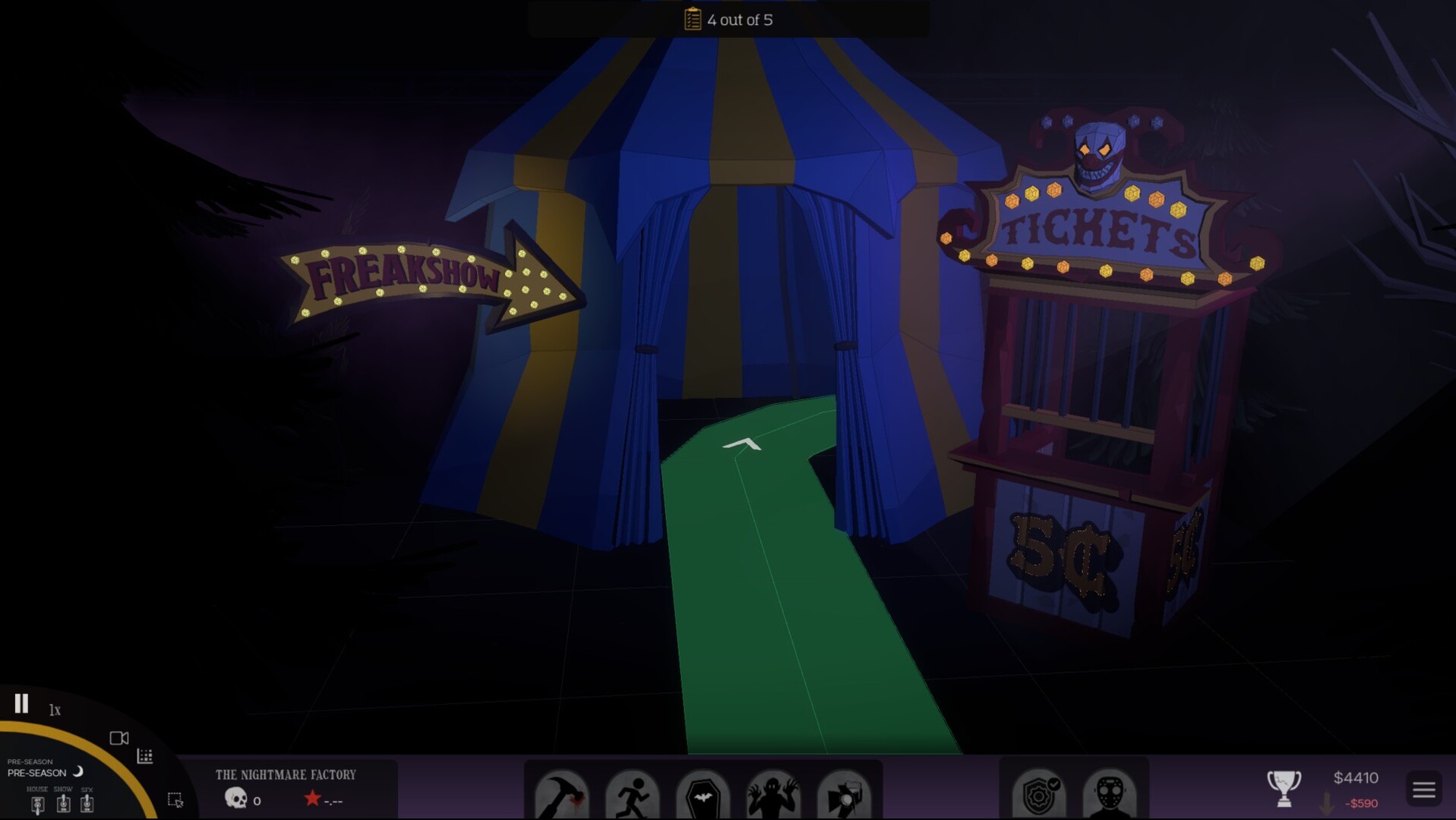 ScareZone: Haunted Attraction Tycoon screenshot 1