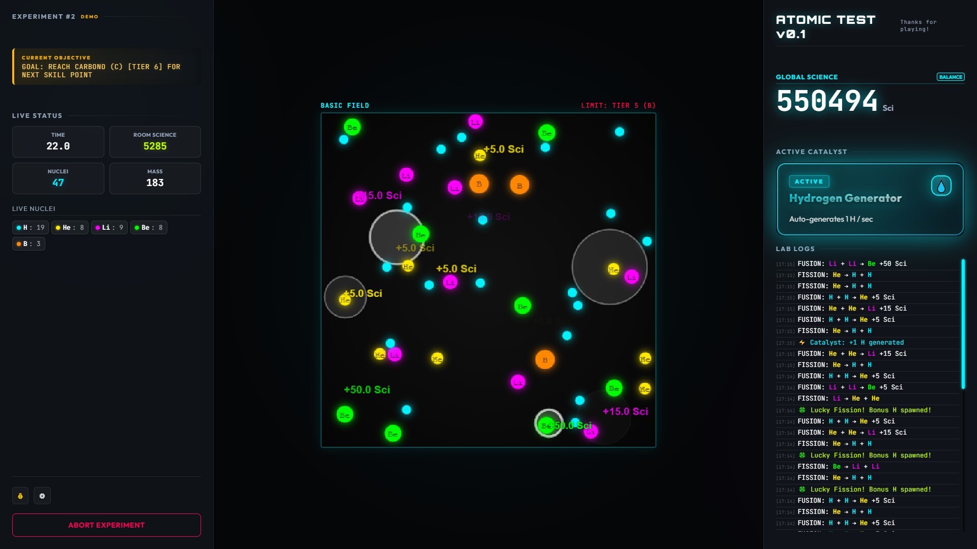 Atomic Test screenshot #1