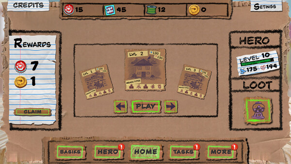 Screenshot of Sam's Die-abalical Minesweeper