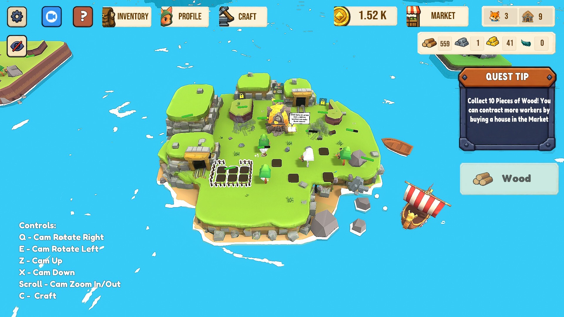 Island Idle RPG: Build and Conquer — gameplay screenshot 1