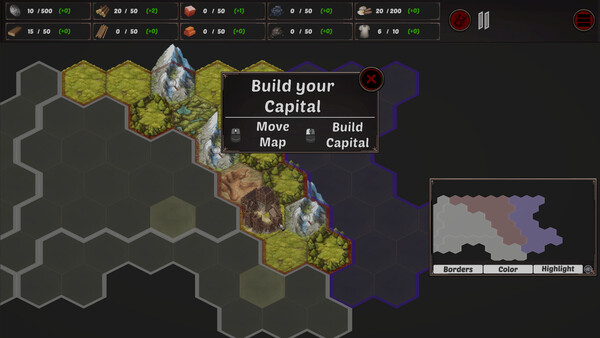 Screenshot of Imperial Kingdoms gameplay showing in-action mechanics