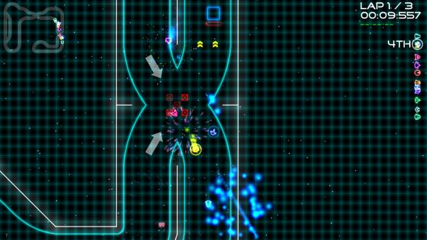 Screenshot z Super Laser Racer