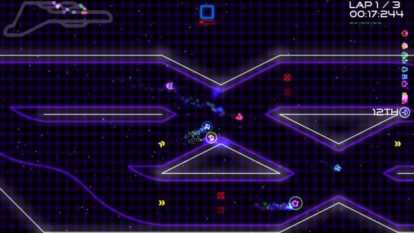 Screenshot z Super Laser Racer